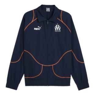 OM Veste Marine/Orange Homme Puma Rétro 24/25 pas cher