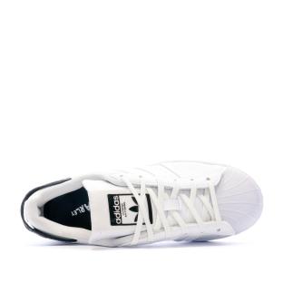 Baskets Blanches Femme Adidas Superstar J vue 4