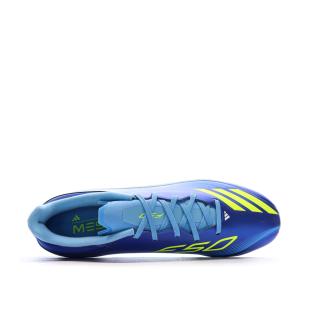 Chaussures de Foot Bleu/Jaune Adidas F50 Messi League FG/MG vue 0