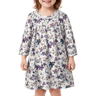 Robe Fleuris Écru Fille Name it Naline vue 0