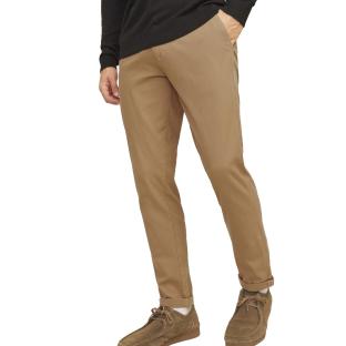 Pantalon Chino Camel Homme Jack & Jones Marco pas cher