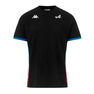 T-shirt Noir/Turquoise Homme Kappa Adirend pas cher
