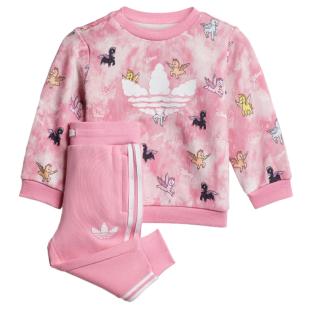 Survêtement Rose Fille Adidas Crew Sets vue 0