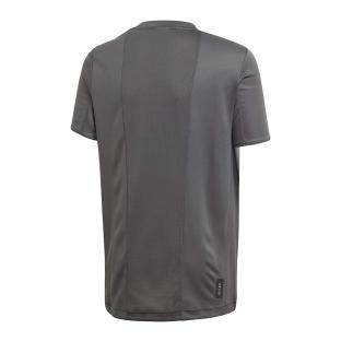 T-Shirt gris garçon Adidas TEE GLOBLU/BLACK vue 2
