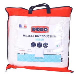 Oreiller Synthétique Blanc Dodo Médium 60x60cm pas cher