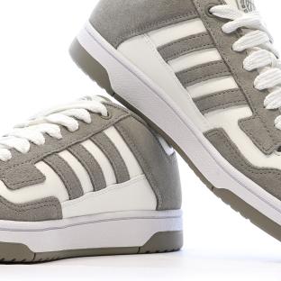 Baskets Grises/Beiges Homme Adidas Rapid Court vue 7