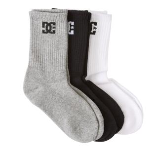 x3 3er-Pack Socken Schwarz/Grau/Weiß für Herren Dc Shoes Spp Dc Ansicht 0