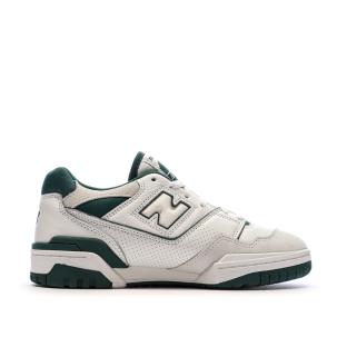 Baskets Blanches/Vertes Homme New Balance BB550 vue 2