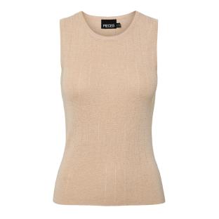 T-Shirt Beige Femme Pieces Pcsalima pas cher