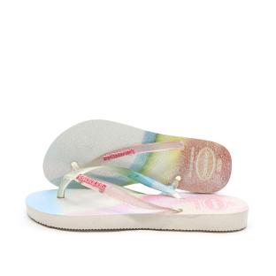 Tongs Multicolore Femme Havaianas Hav Slim Metallic pas cher