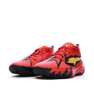 Chaussures de Basketball Rouge/Jaune Mixte Puma Scoot Zeros Retro vue 6