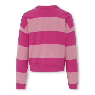 Pull Rose Fille Kids ONLY Kogtala Stripe Oneck vue 2