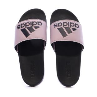 Sandales Rose/Noir Femme Adidas confortables Adilette vue 0