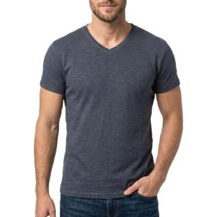 T-shirt bleu gris Homme Paname Brothers TANGOP vue 0
