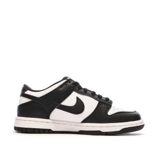 Baskets Blanches/Noires Enfant Nike Dunk Low vue 2