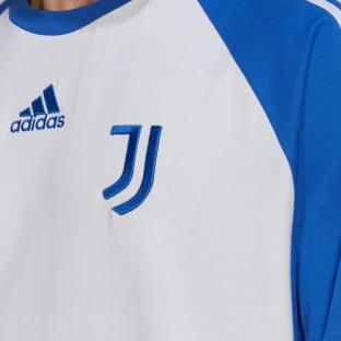Juventus T-shirt Blanc/Bleu Homme Adidas vue 3