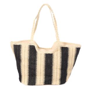 Sac de Plage Naturel/Noir Femme Gérard Pasquier vue 0