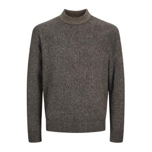 Pull Marron/Noir Homme Jack & Jones Space pas cher