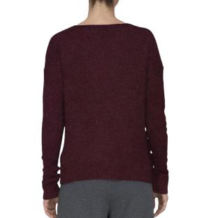 Pull Bordeaux Femme JDY Elanora vue 2