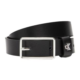 Ceinture Noire Femme Calvin Klein Jeans Square Buckle pas cher