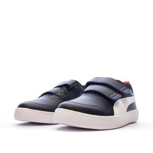 Baskets Marine Garçon Puma Courtflex vue 6