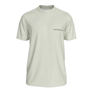 T-shirt Ecru Homme Calvin Klein Jeans Institutional pas cher