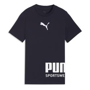 T-shirt Marine/Blanc Garçon Puma Sport Graphic vue 0