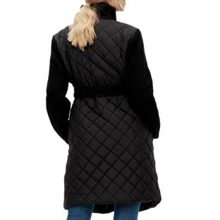 Manteau Noir Femme Mamalicious Mix Jacket vue 2