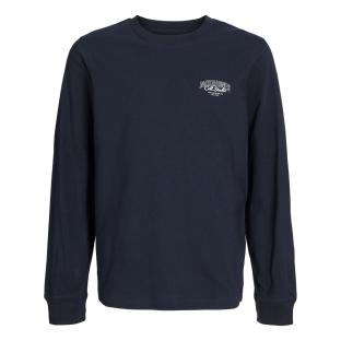 T-Shirt Manches Longues Marine Garçon Jack & Jones Makoto vue 3