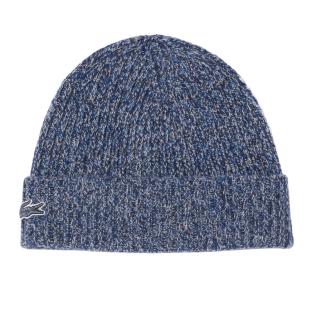 Bonnet Marine Chiné Mixte Lacoste Rib vue 0