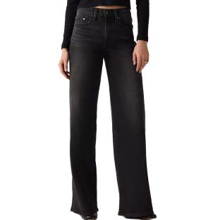 Jean Baggy Noir Femme Levi's 728 Wide vue 0