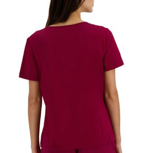 T-Shirt Bordeaux Femme Le Coq Sportif Heritage vue 2