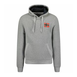 Sweat Gris Clair Homme Geographical Norway Fondant Light pas cher