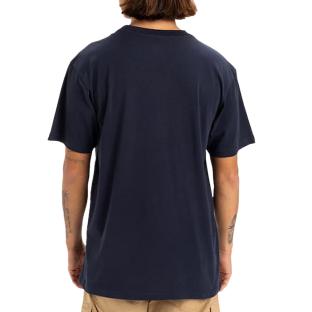 T-shirt Marine Homme Quiksilver Retro Fade Yem vue 2