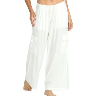 Pantalon Blanc Femme Billabong Beach Babe Cargo vue 0