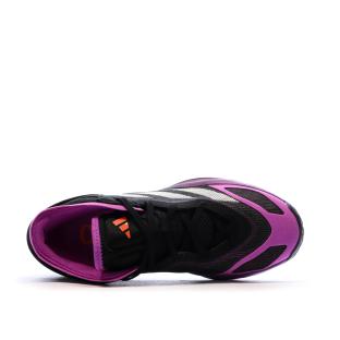 Chaussures de basketball Noir/Violet Homme Adidas Adizero vue 0