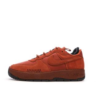Baskets Oranges Femme Nike Air Force 1 Wild pas cher