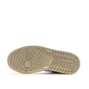 Air Jordan 1 Mid Blanche/Beige Homme Nike vue 5