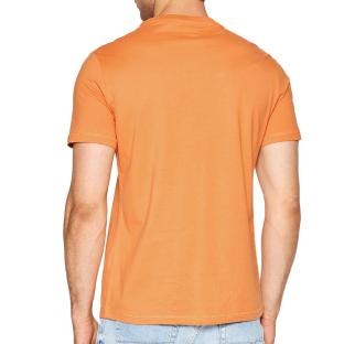 T-shirt Orange Homme Guess Aidy vue 2