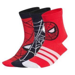 X3 Paires de Chaussettes Spider-Man Rouge Garçon Adidas Performance Marvel vue 0