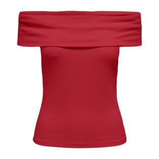 T-Shirt Rouge Femme JDY Fransiska 15344028 vue 3