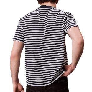 T-Shirt à Rayure Bleu/Gris Homme Calvin Klein Jeans 20s Stripe vue 0
