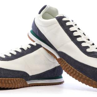 Baskets Ecru/Bleu Homme Le Coq Sportif Veloce vue 0