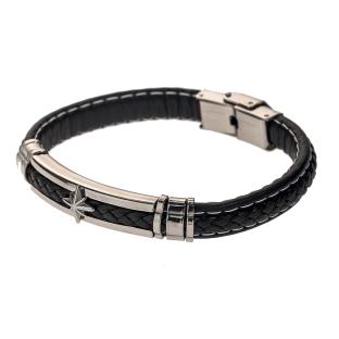 Bracelet Noir Geographical Norway 315132 pas cher