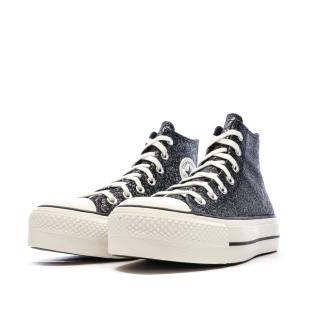 Baskets Grises Foncées Femme Converse Chuck Taylor All Star Glitter vue 7