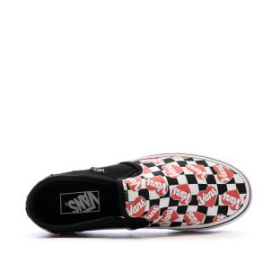 Baskets Blanches/Noires/Roses Femme Vans Asher vue 4