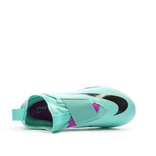 Chaussures de Football Turquoise Junior Nike Jr Zoom Vapor 15 Academy TF vue 4
