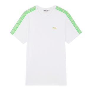 T-shirt Blanc/Vert Homme Fila Gaston pas cher