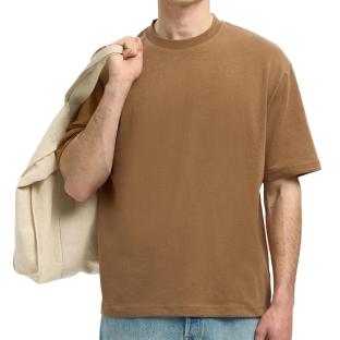 T-Shirt Marron Homme Selected Slhlooseoscar vue 0