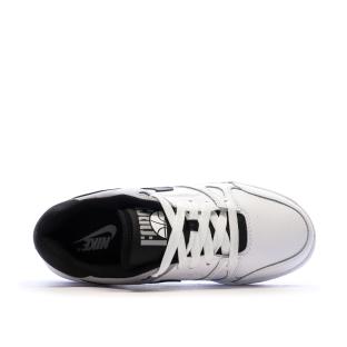 Baskets Blanc/Gris/Noir Garçon Nike Full Force Lo vue 4